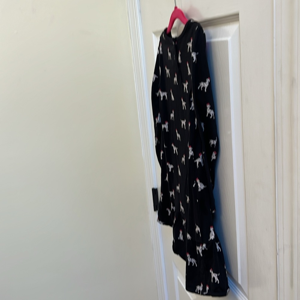 Gymboree Black Dress with Dalmatian Print and Pink Bows Size 6 - Picture 7 of 9